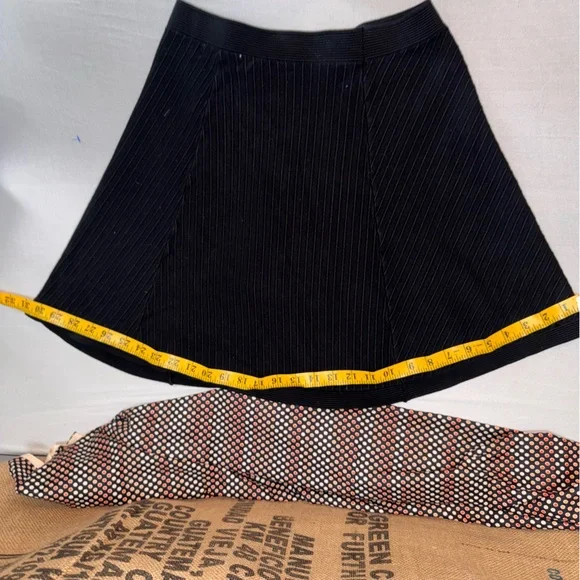Michael Kors Black Rubbed Knit Skirt Size S/M - Picture 7 of 7